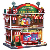 Lemax Sights and Sounds Lemax Christmas Candy Works, With 4.5V Adaptor